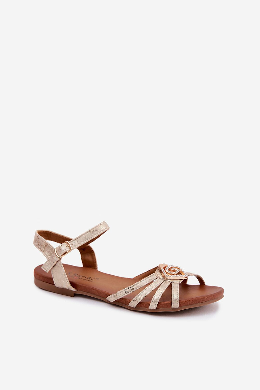  Sandały Model S.Barski KV61-6056 Gold - Step in style 