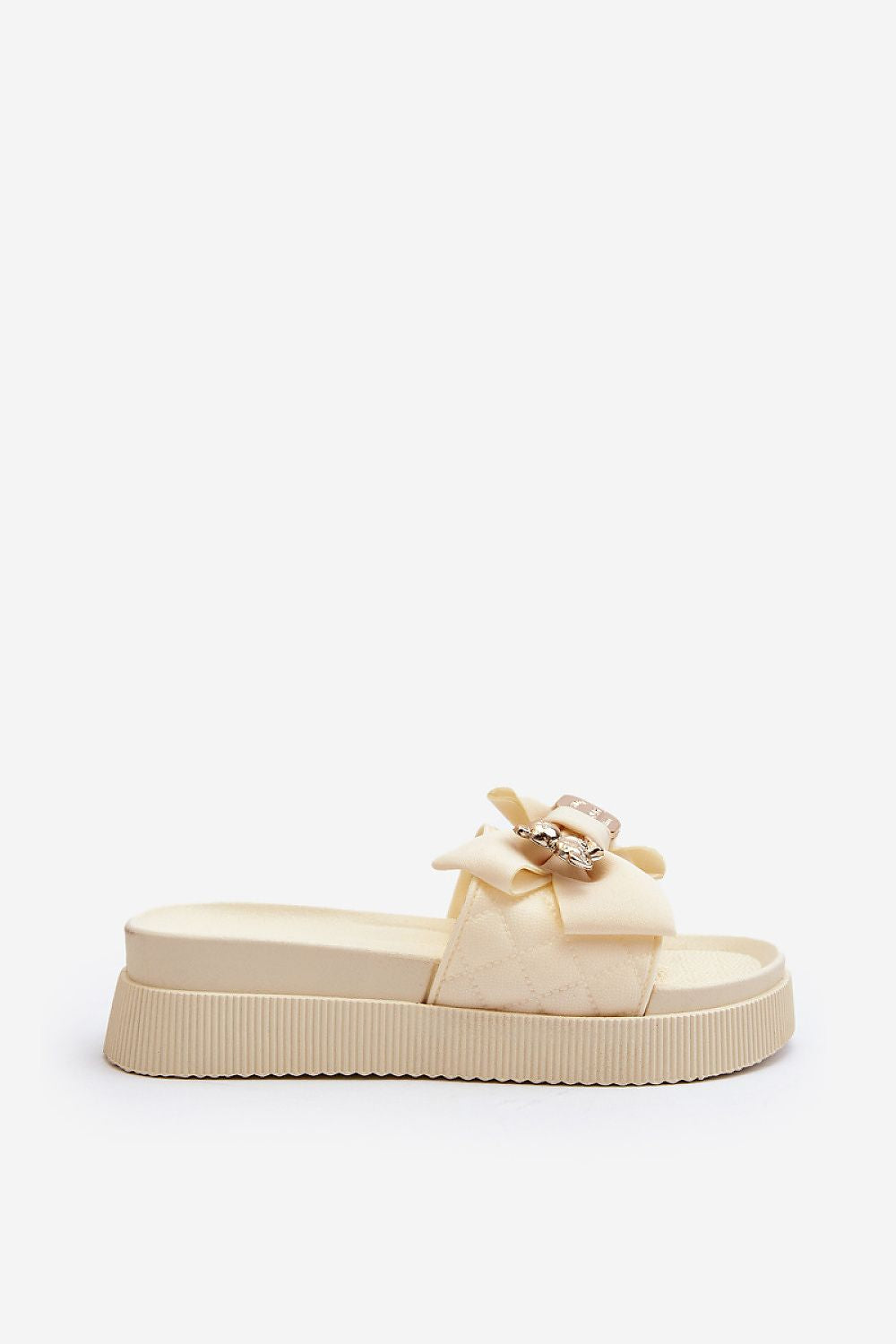  Sandał Klapki Modele Katterina SP50-3/BG146P Beige - Step in style 