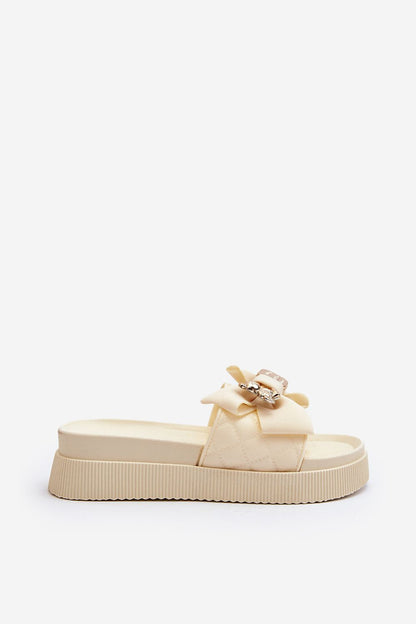  Sandał Klapki Modele Katterina SP50-3/BG146P Beige - Step in style 