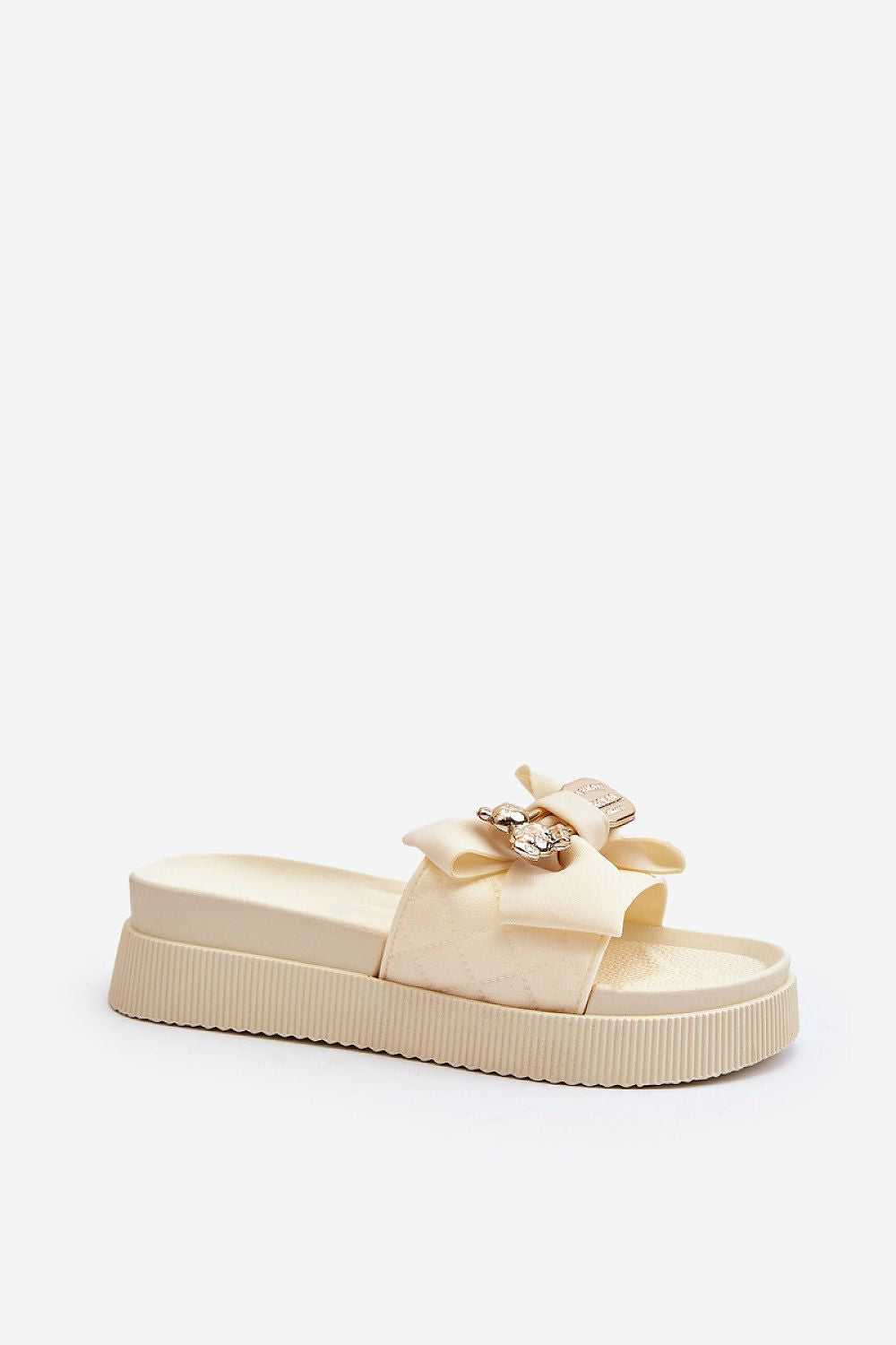  Sandał Klapki Modele Katterina SP50-3/BG146P Beige - Step in style 
