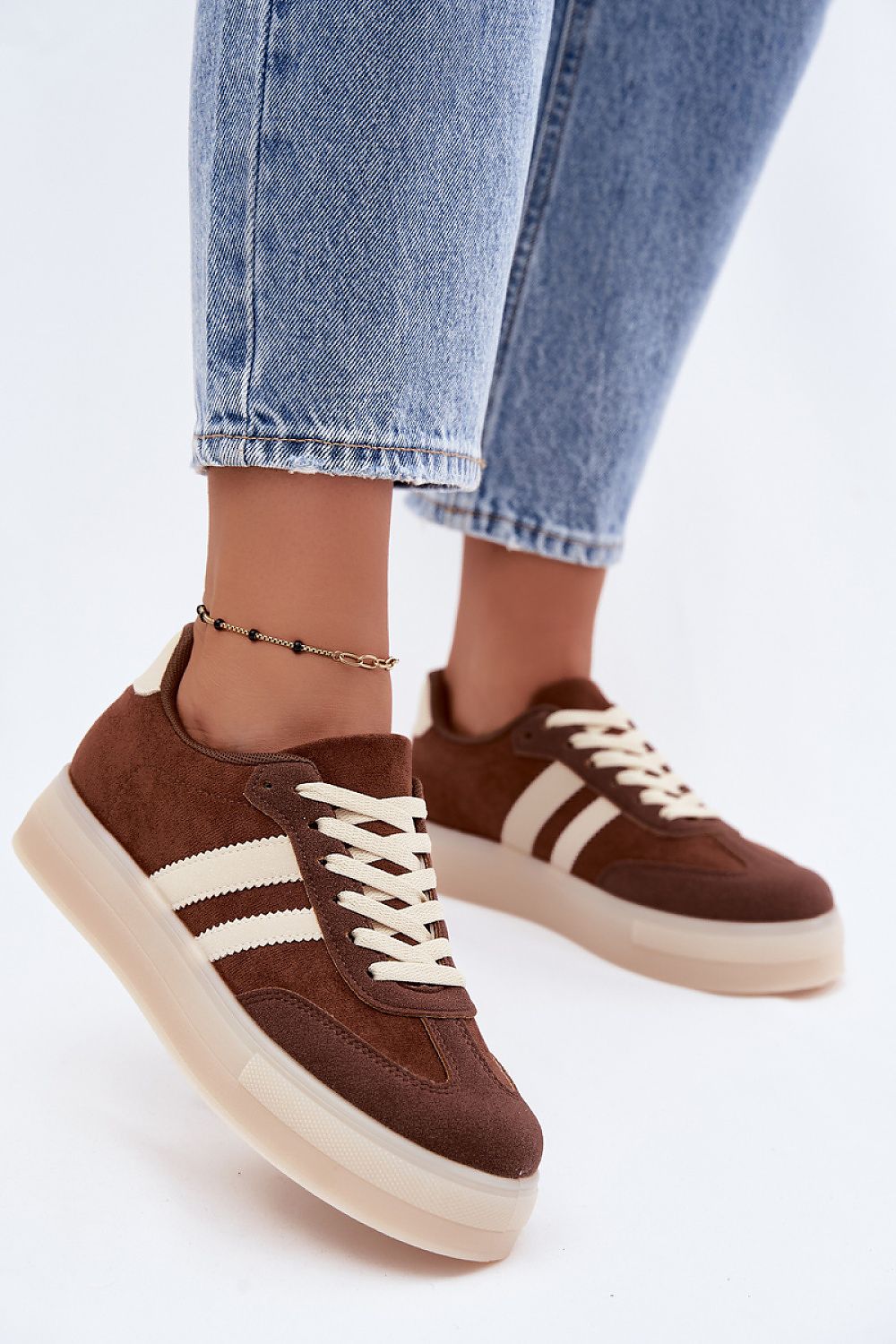   Buty Sportowe Model Giselia 9059 Brown - Step in style 