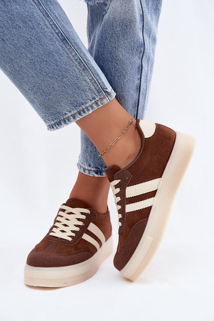   Buty Sportowe Model Giselia 9059 Brown - Step in style 