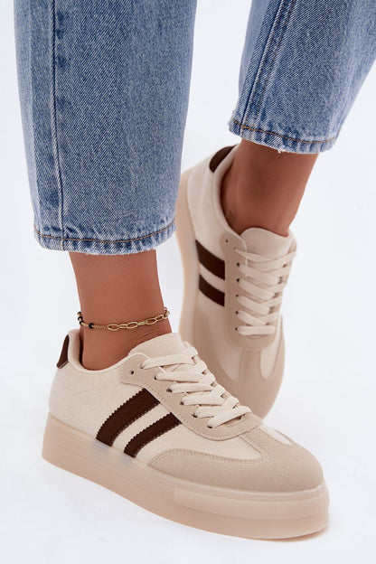   Buty Sportowe Model Giselia 9059 Beige - Step in style 
