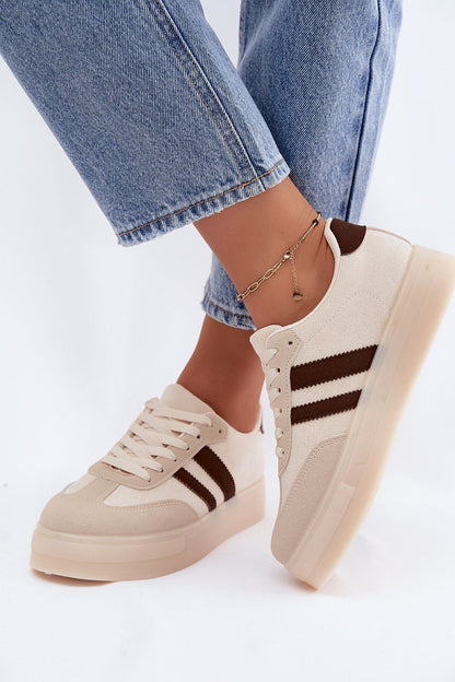   Buty Sportowe Model Giselia 9059 Beige - Step in style 