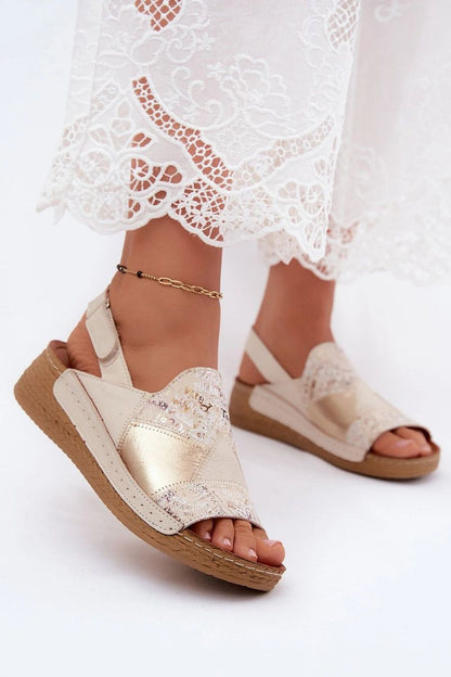  Sandały Model Maciejka L7067-04 Beige - Step in style 