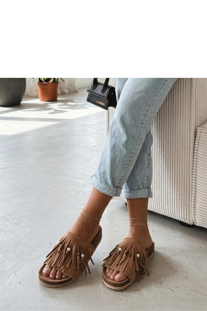  Sandał Klapki Model Flamres Florence XQ-003 Light Camel Light Beige - Solea 