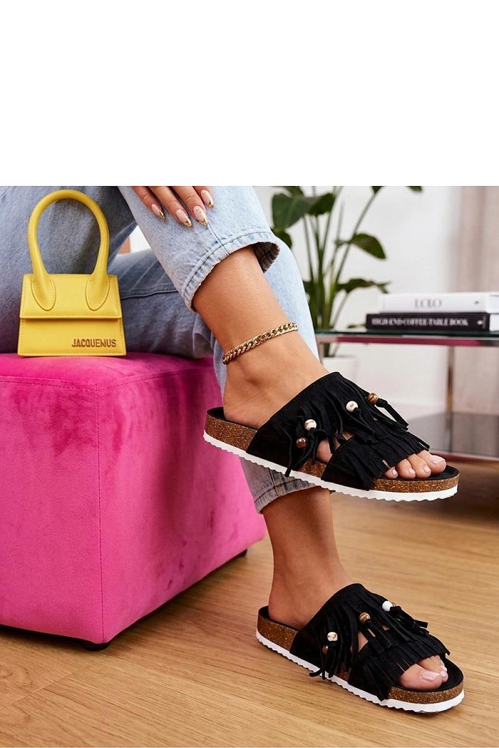  Sandał Klapki Model Flamres Florence XQ003 Black - Solea 
