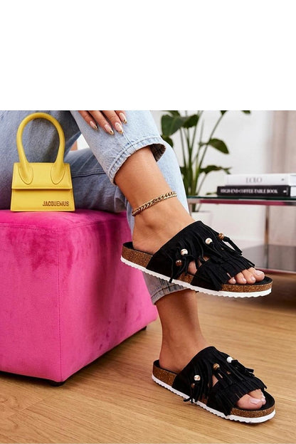  Sandał Klapki Model Flamres Florence XQ003 Black - Solea 