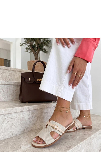  Sandał Klapki Model Tabitha CE0535-3 Beige - Solea 