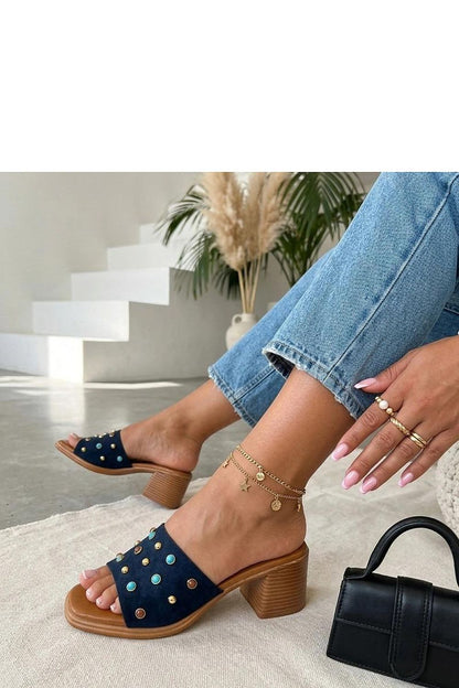  Sandał Klapki Model Iris HZ-002 Navy - Solea 