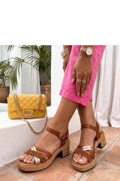  Sandały Model Dahlia N25-172 Camel Brown - Solea 