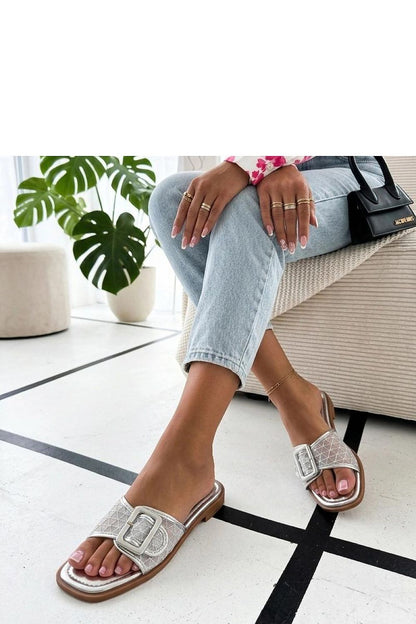  Sandał Klapki Model Sibyl SD2140-3 Silver - Solea 