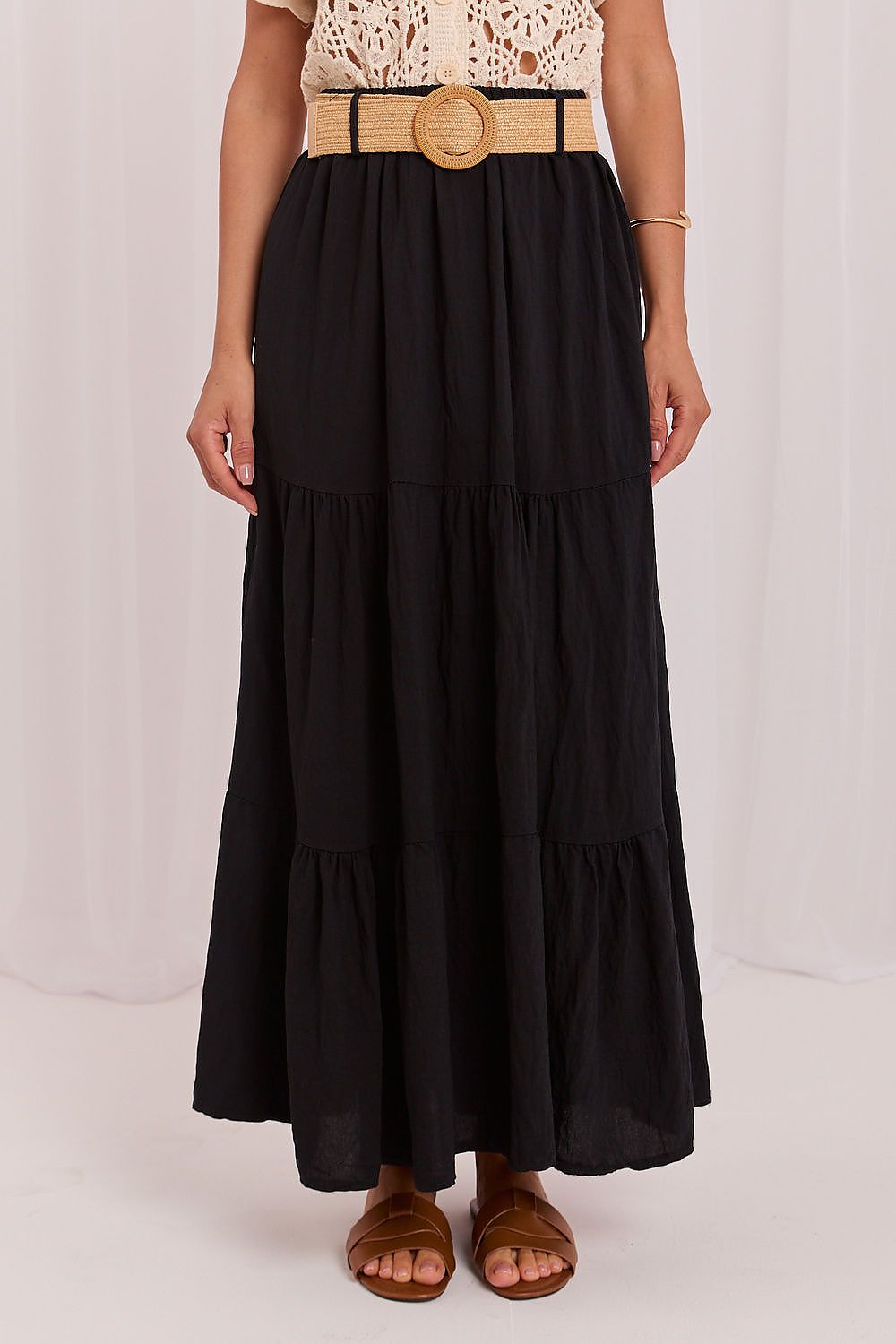  Spódnica Model MO-SD-25013.27 Black - Italy Moda 
