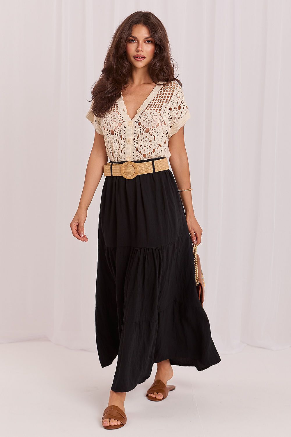  Spódnica Model MO-SD-25013.27 Black - Italy Moda 