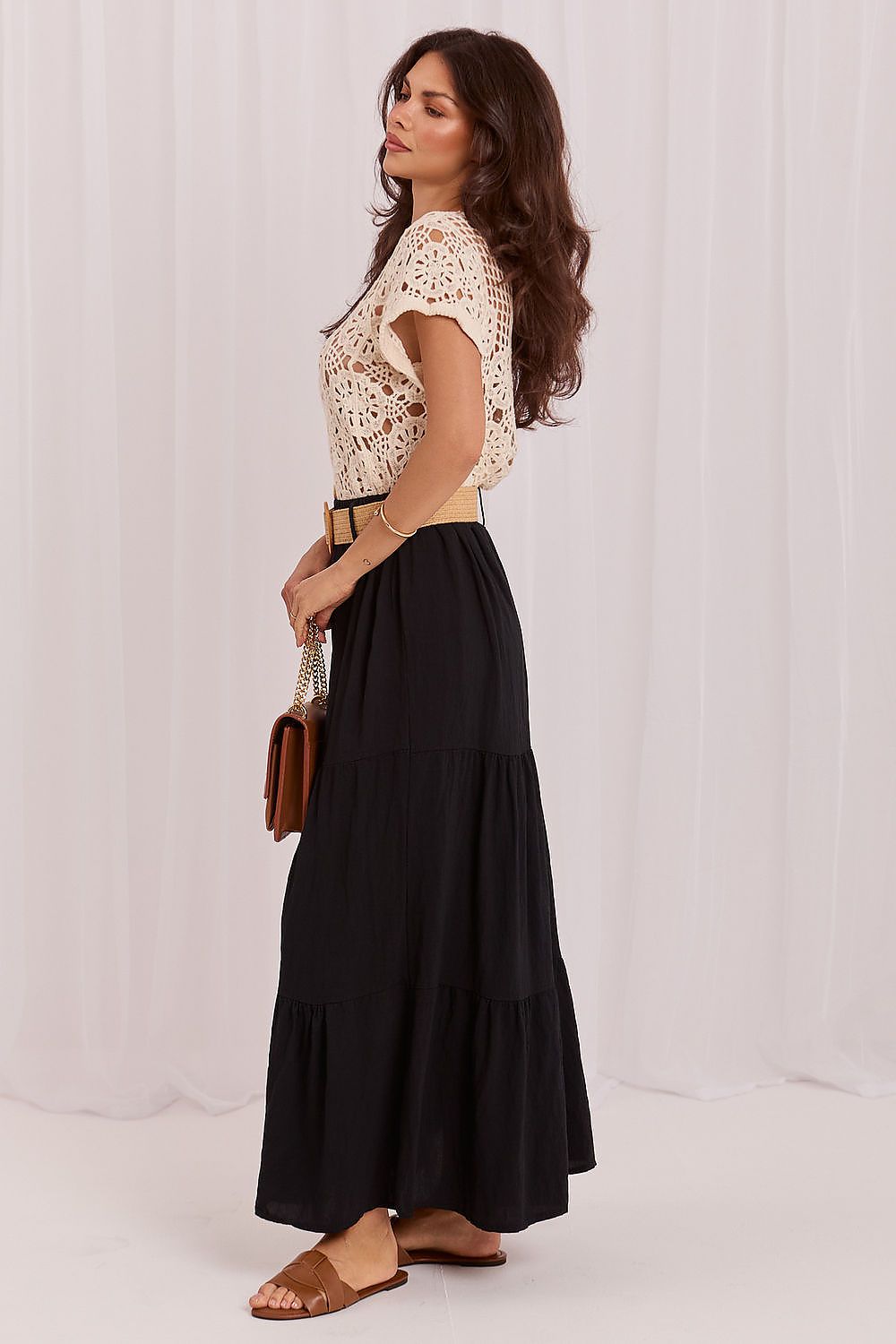  Spódnica Model MO-SD-25013.27 Black - Italy Moda 