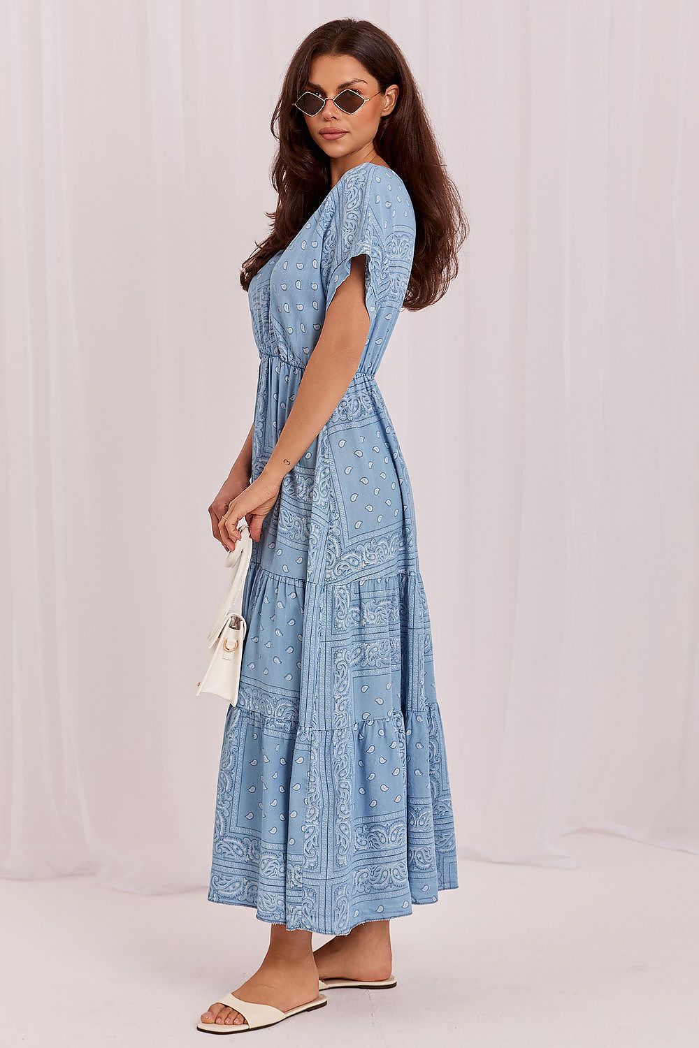  Sukienka Model IT-SK-A8098QYTS.98 Light Blue - Italy Moda 