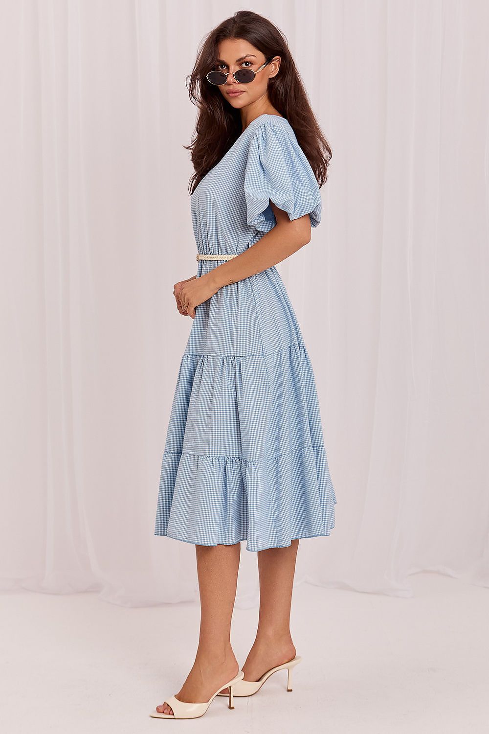  Sukienka Model MO-SK-8849.14 Light Blue - Italy Moda 