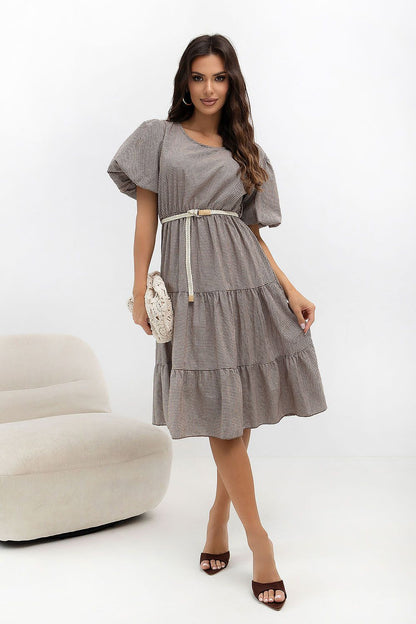  Sukienka Model MO-SK-8849.14 Brown - Italy Moda 