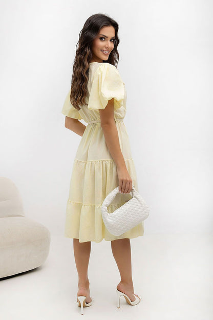  Sukienka Model MO-SK-8849.14 Light Yellow - Italy Moda 