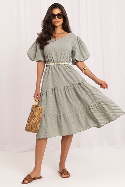  Sukienka Model MO-SK-8849.78 Khaki - Italy Moda 