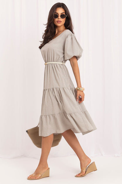 Sukienka Model MO-SK-8849.78 Beige - Italy Moda 