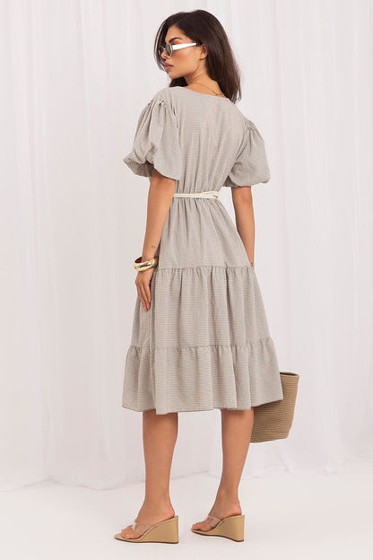 Sukienka Model MO-SK-8849.78 Beige - Italy Moda 