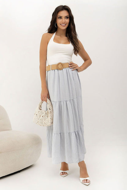  Spódnica Model MO-SD-25013.48 Light Grey - Italy Moda 