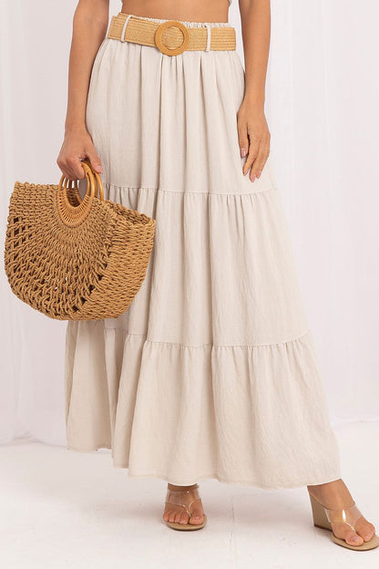  Spódnica Model MO-SD-25013.48 Light Beige - Italy Moda 