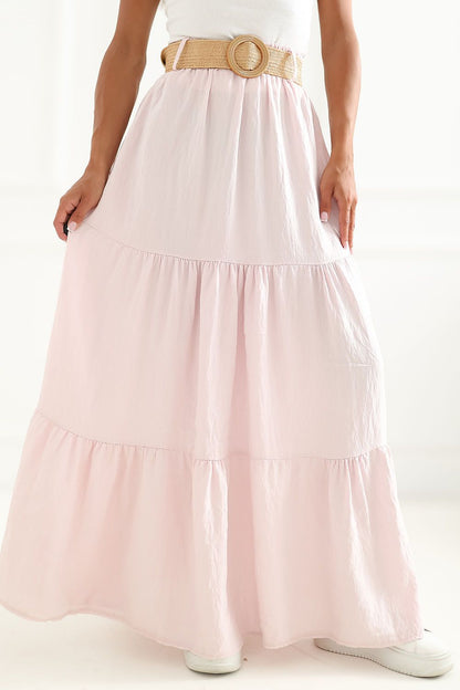  Spódnica Model MO-SD-25013.27 Light Pink - Italy Moda 