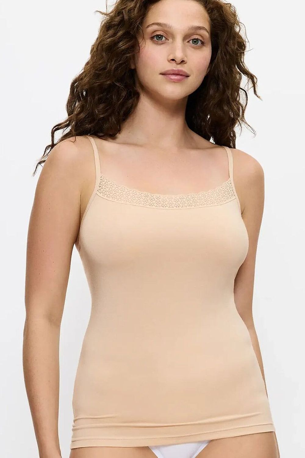  Koszulka nocna Top Model Feel of Modal Spaghetti 10221654-0026 226660 Beige - Triumph 