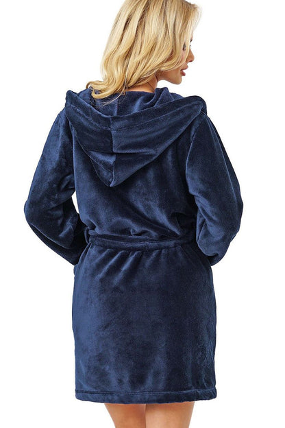 Szlafrok Damski Model 101 191094 Navy - Donna 