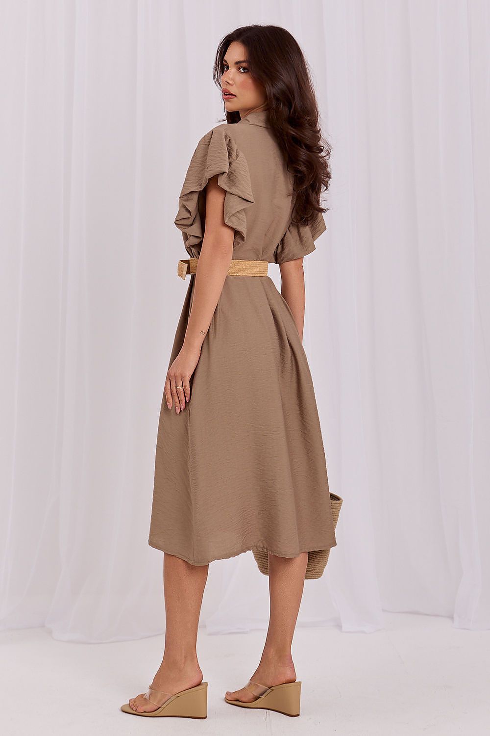  Sukienka Model MI-SK-82970.86 Khaki - Italy Moda 