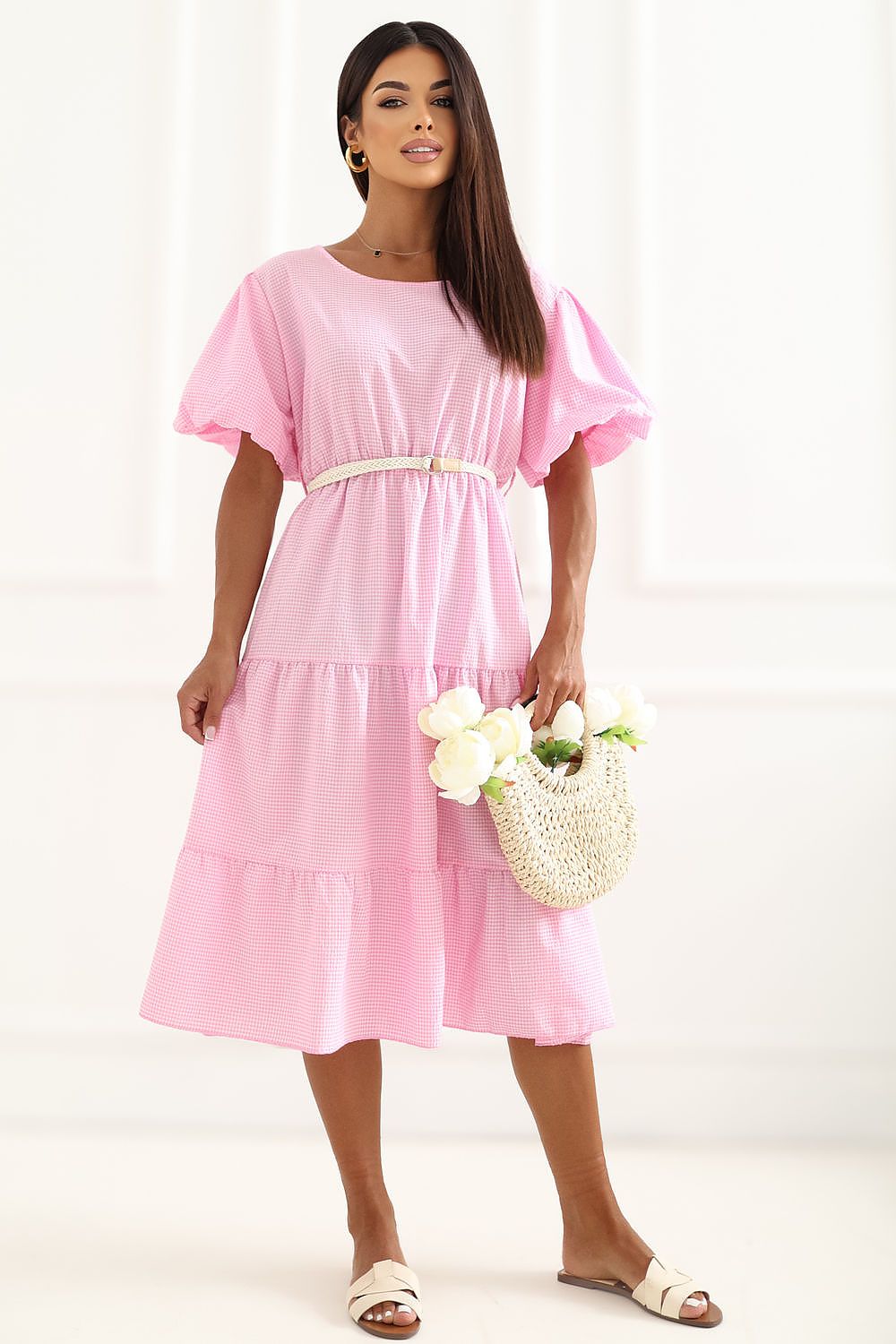  Sukienka Model MO-SK-8849.14 Pink - Italy Moda 