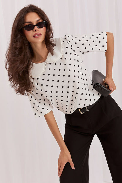   Bluzka Model MI-BZ-4305.87 White - Italy Moda 