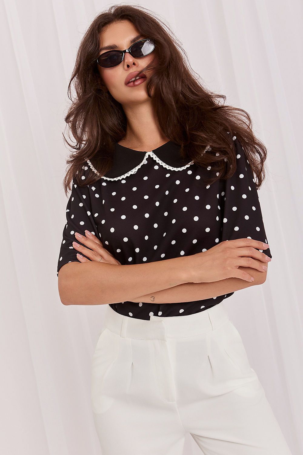   Bluzka Model MI-BZ-4305.87 Black - Italy Moda 