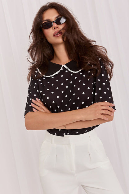   Bluzka Model MI-BZ-4305.87 Black - Italy Moda 