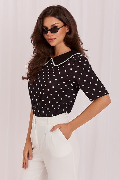   Bluzka Model MI-BZ-4305.87 Black - Italy Moda 