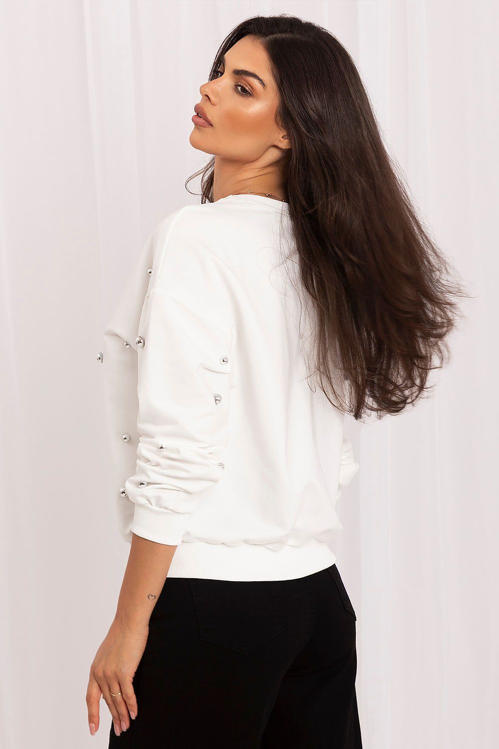   Bluza Damska Model IR-BL-R2697.04P Ecru - Italy Moda 