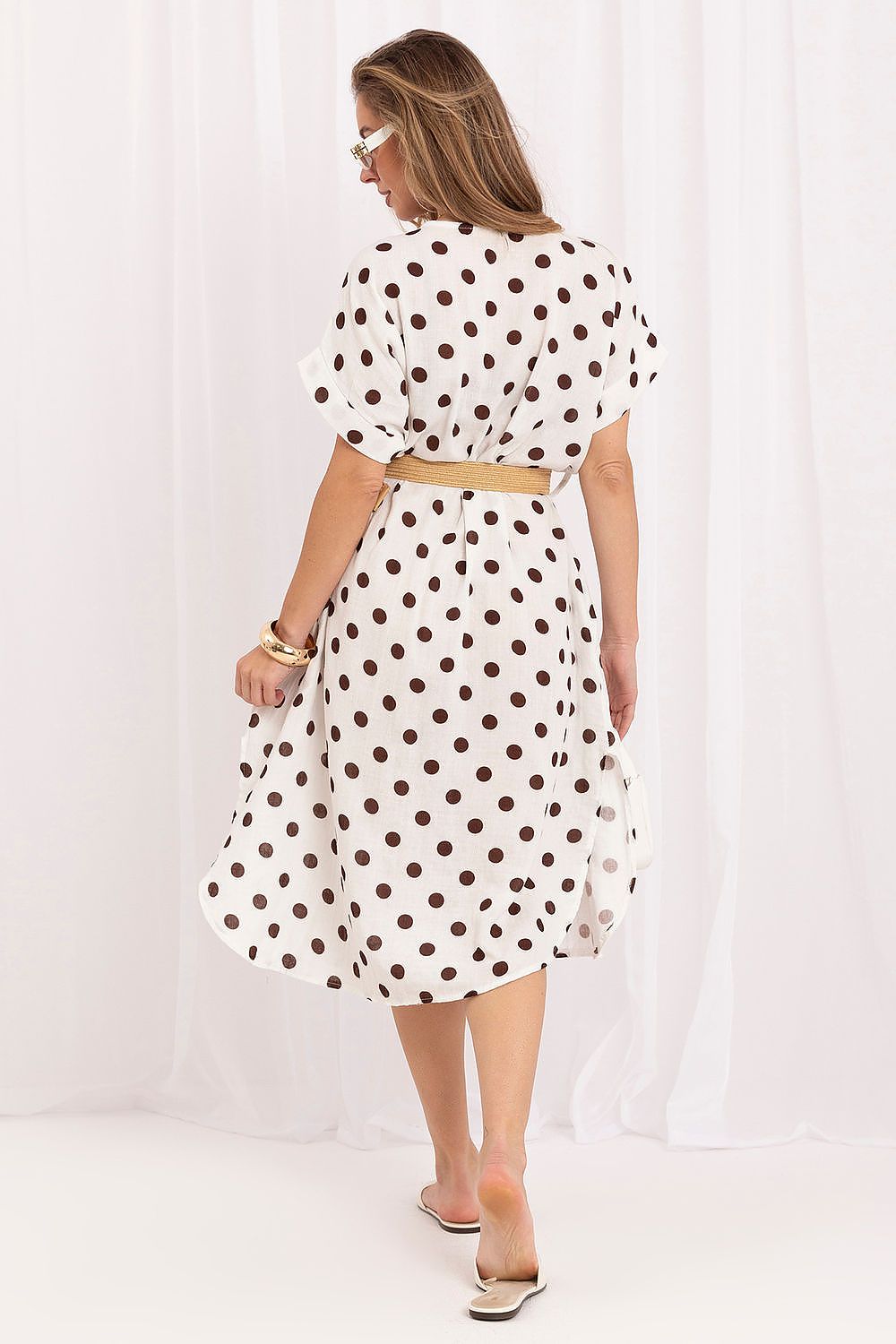  Sukienka Model IT-SK-19070.74 Ecru - Italy Moda 