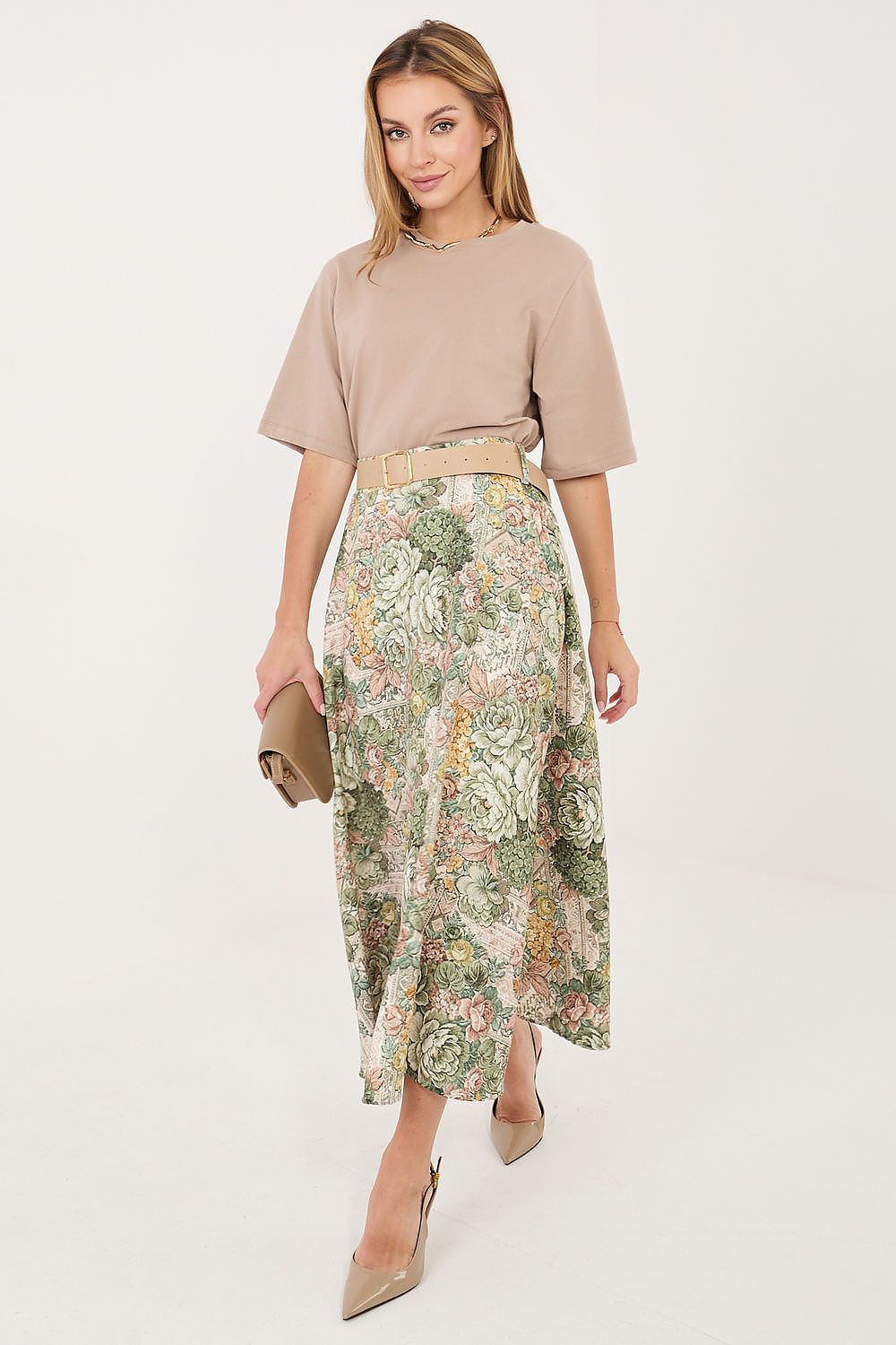  Spódnica Model IT-SD-FL9850-2.17 Green - Italy Moda 