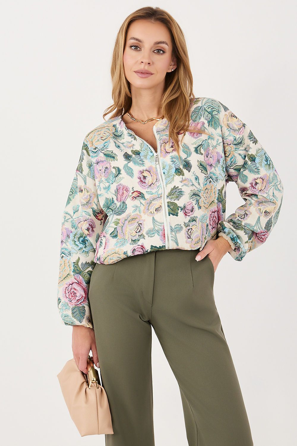   Kurtka Damska Model IT-KR-FL10357-1.30 Green - Italy Moda 