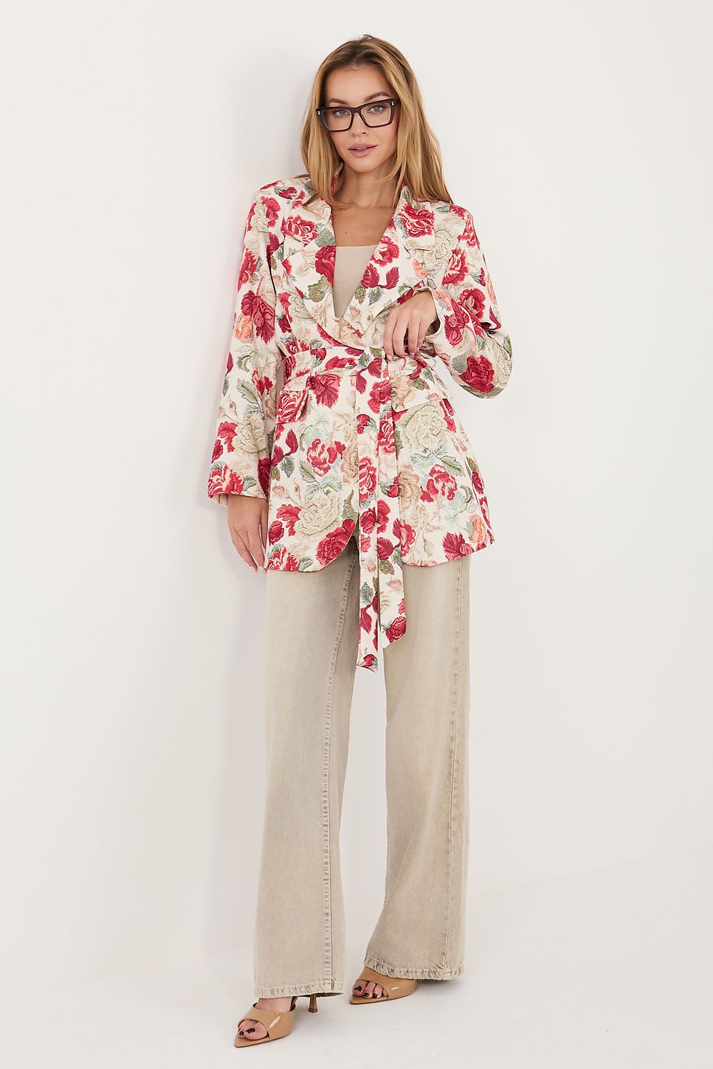   Marynarka Model IT-MA-FL10158.02 Red - Italy Moda 