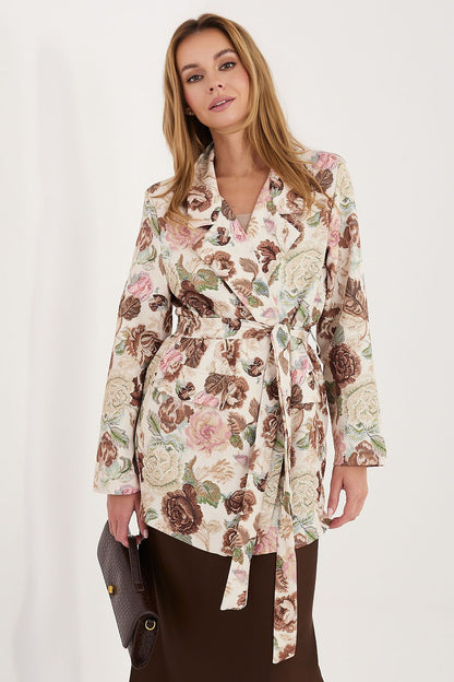   Marynarka Model IT-MA-FL10158.02 Brown - Italy Moda 
