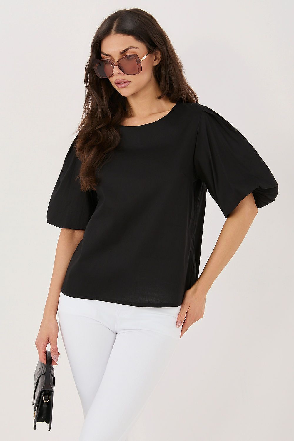   Bluzka Model MI-BZ-3391.71 Black - Italy Moda 