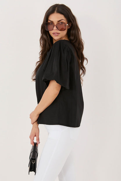   Bluzka Model MI-BZ-3391.71 Black - Italy Moda 