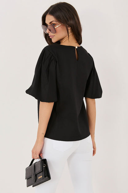   Bluzka Model MI-BZ-3391.71 Black - Italy Moda 