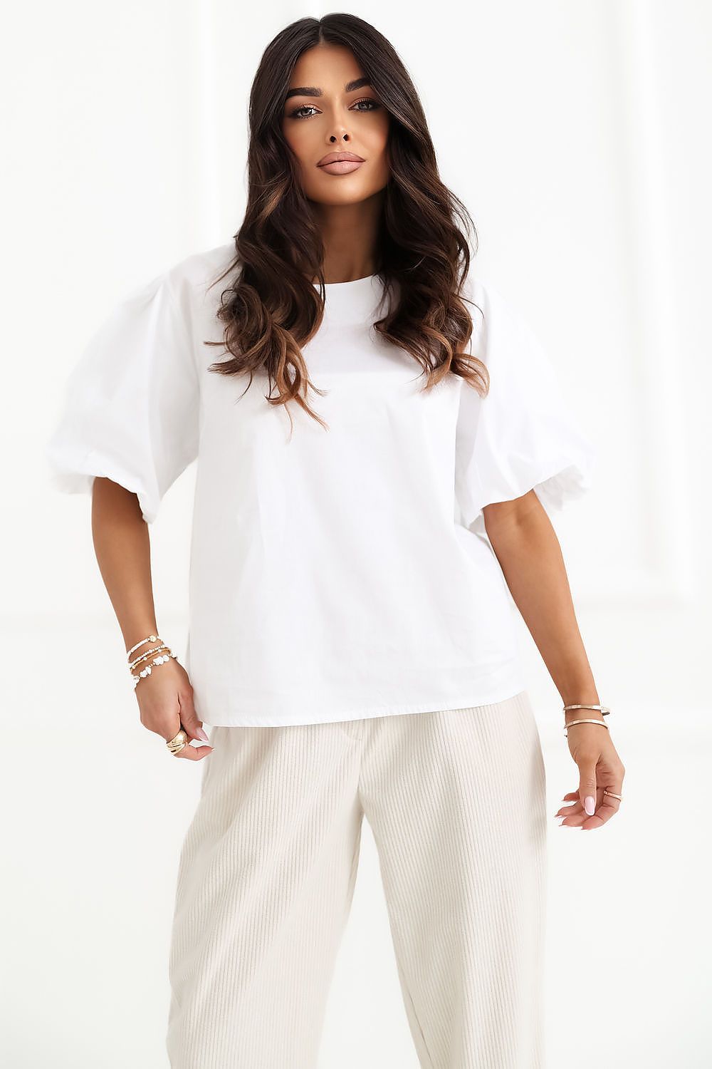   Bluzka Model MI-BZ-3391.71 White - Italy Moda 