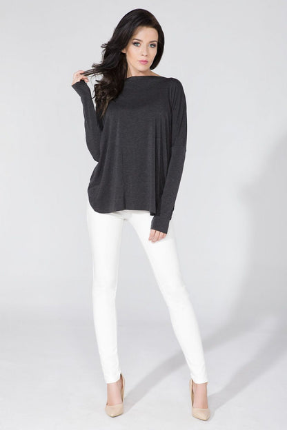   Bluzka Model T139 Dark Grey - Tessita 
