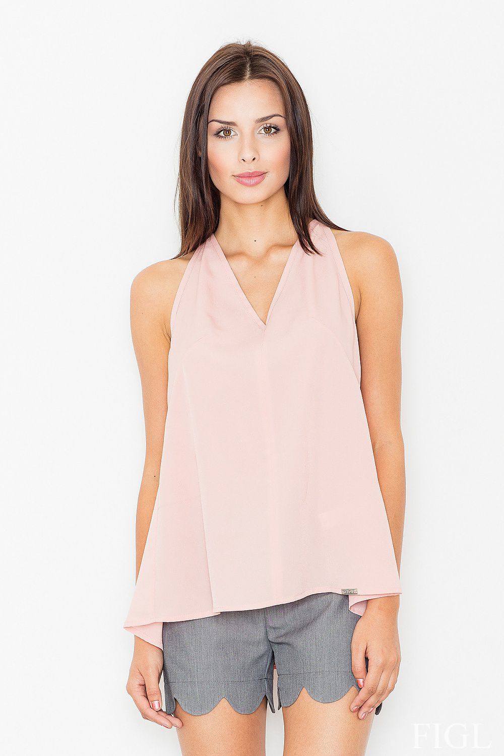   Bluzka Model M480 Light Pink - Figl 