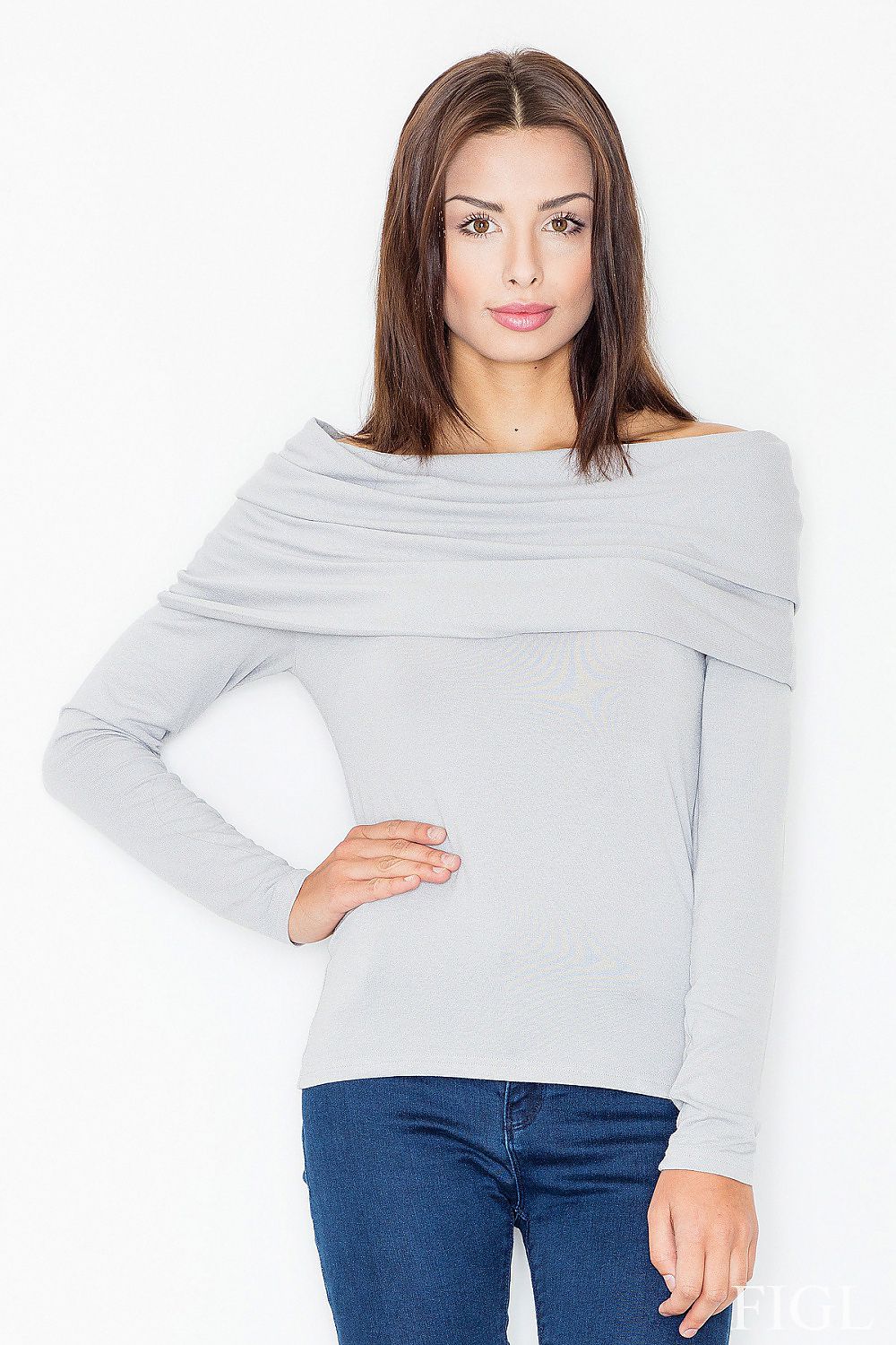   Bluzka Model M469 Grey - Figl 